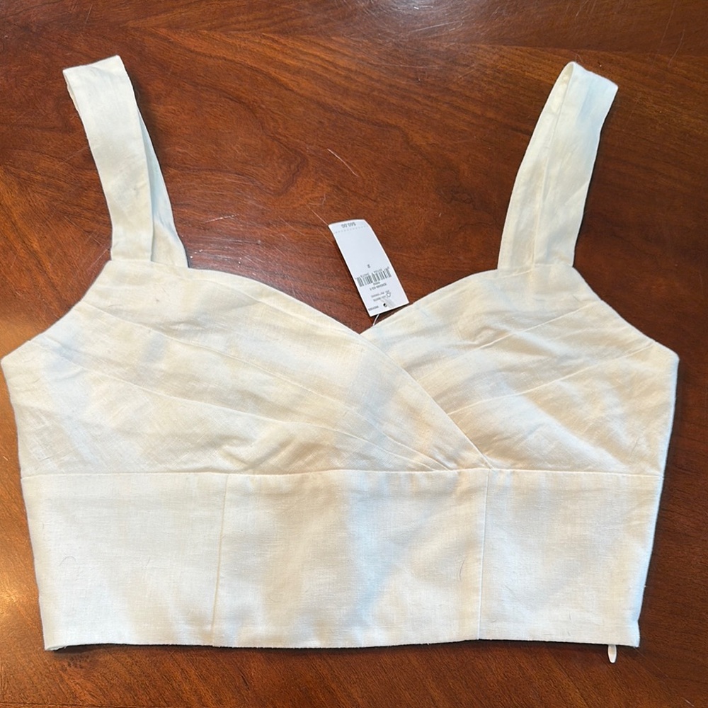 NWT Cream Crop Top